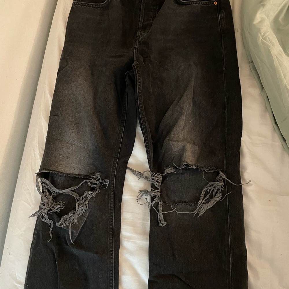 TOP SHOP CHANGE YOUR F***ing life jeans